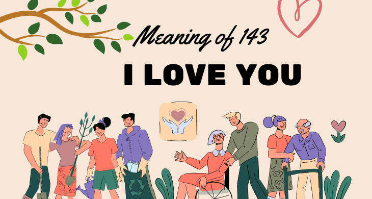 meaning of 143 I love you
